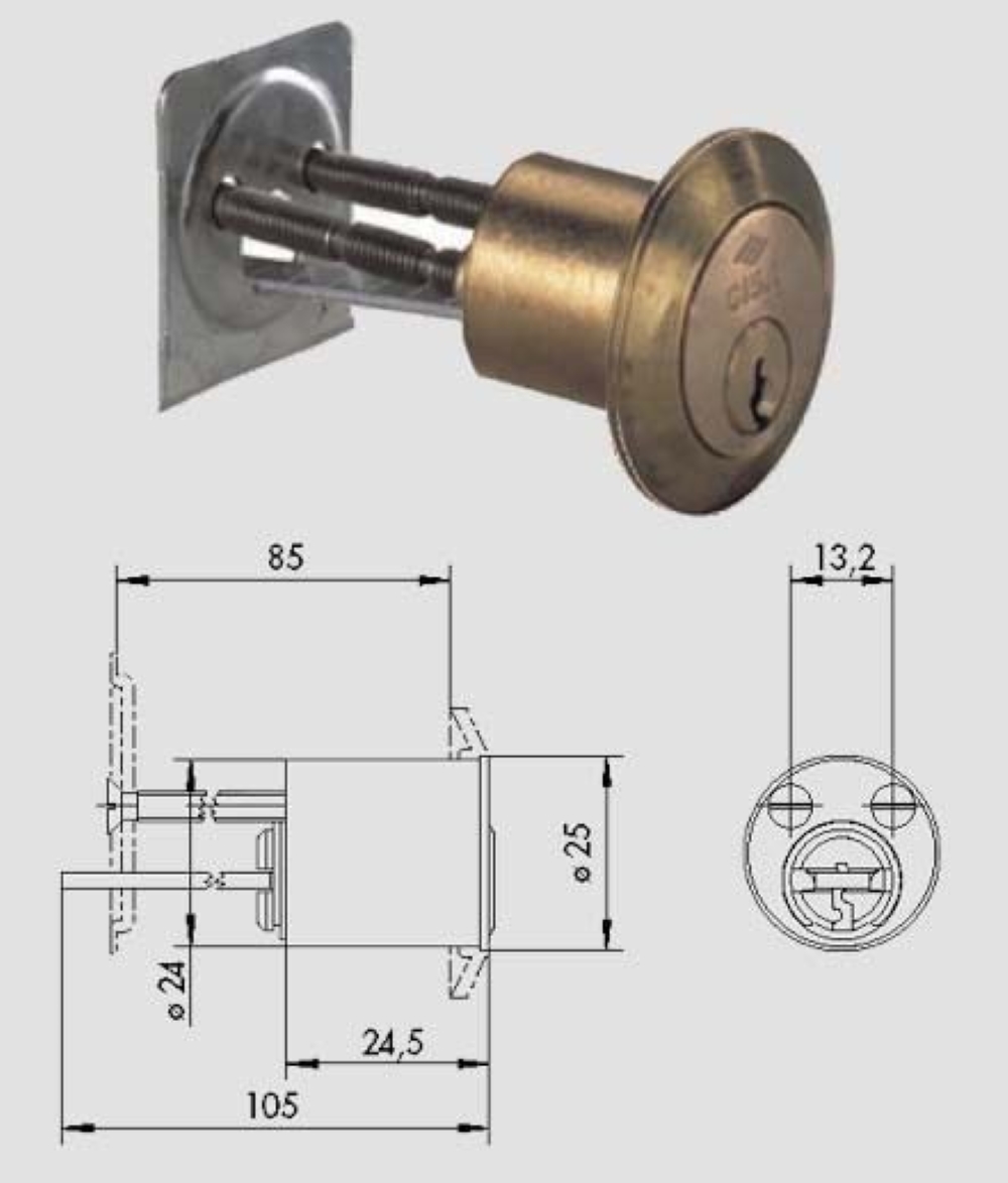 CILINDRO DA APPLICARE CISA 02550