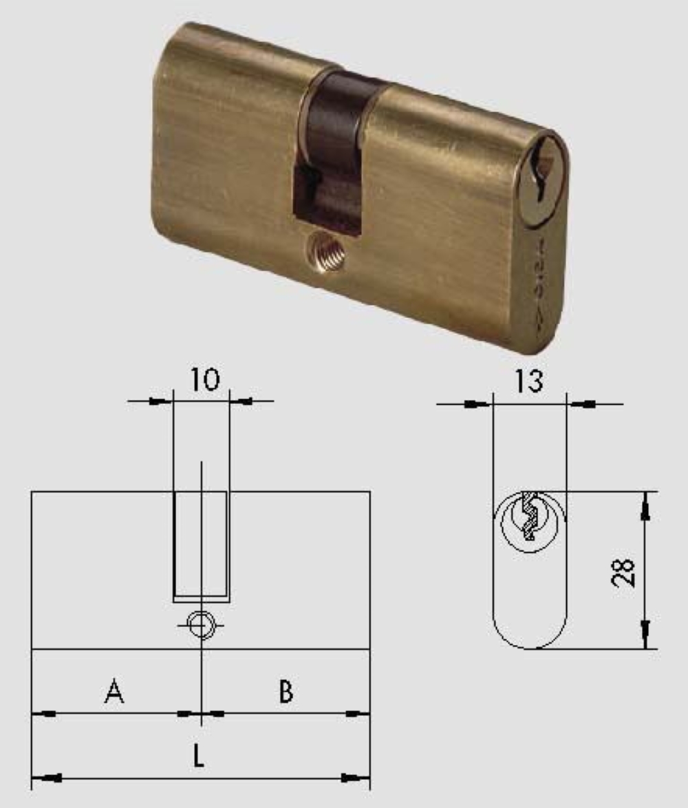 CILINDRO DOPPIO OVALE CISA 08210