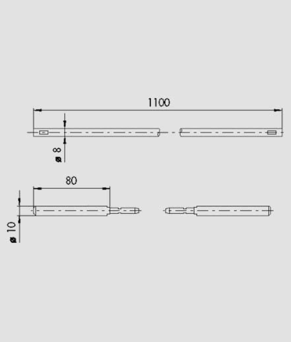 PROLUNGA ASTA INTERNA CON RIVESTIMENTO IN ZINCO CISA 06416