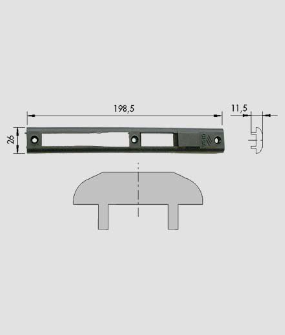 CONTROPIASTRA IN NYLON CISA 06285