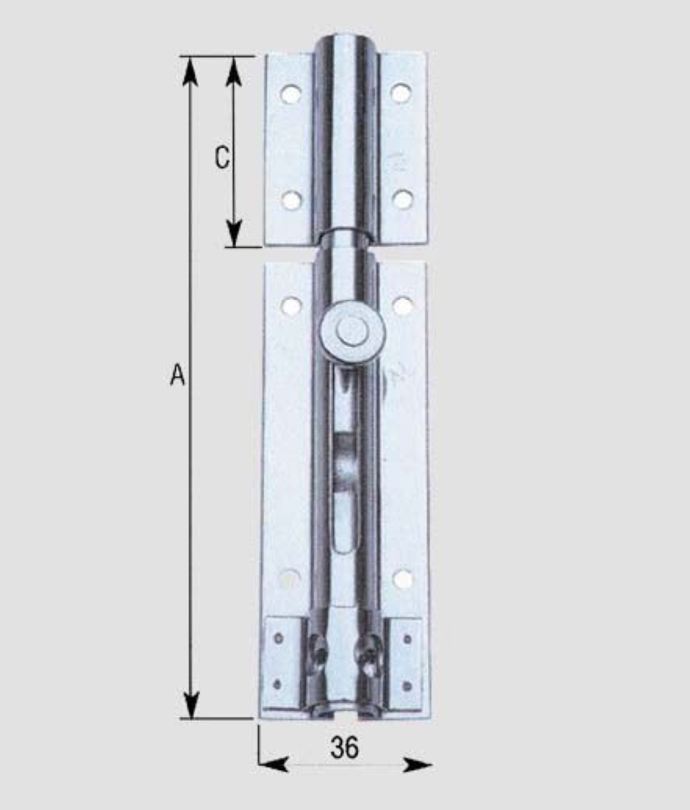 CATENACCIO PORTA LUCCHETTO LEGGERO INOX A.248