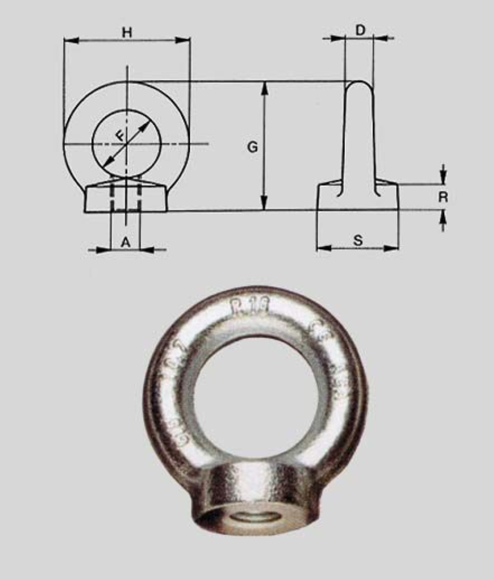 GOLFARE FEMMINA ZINCATO DIN 582