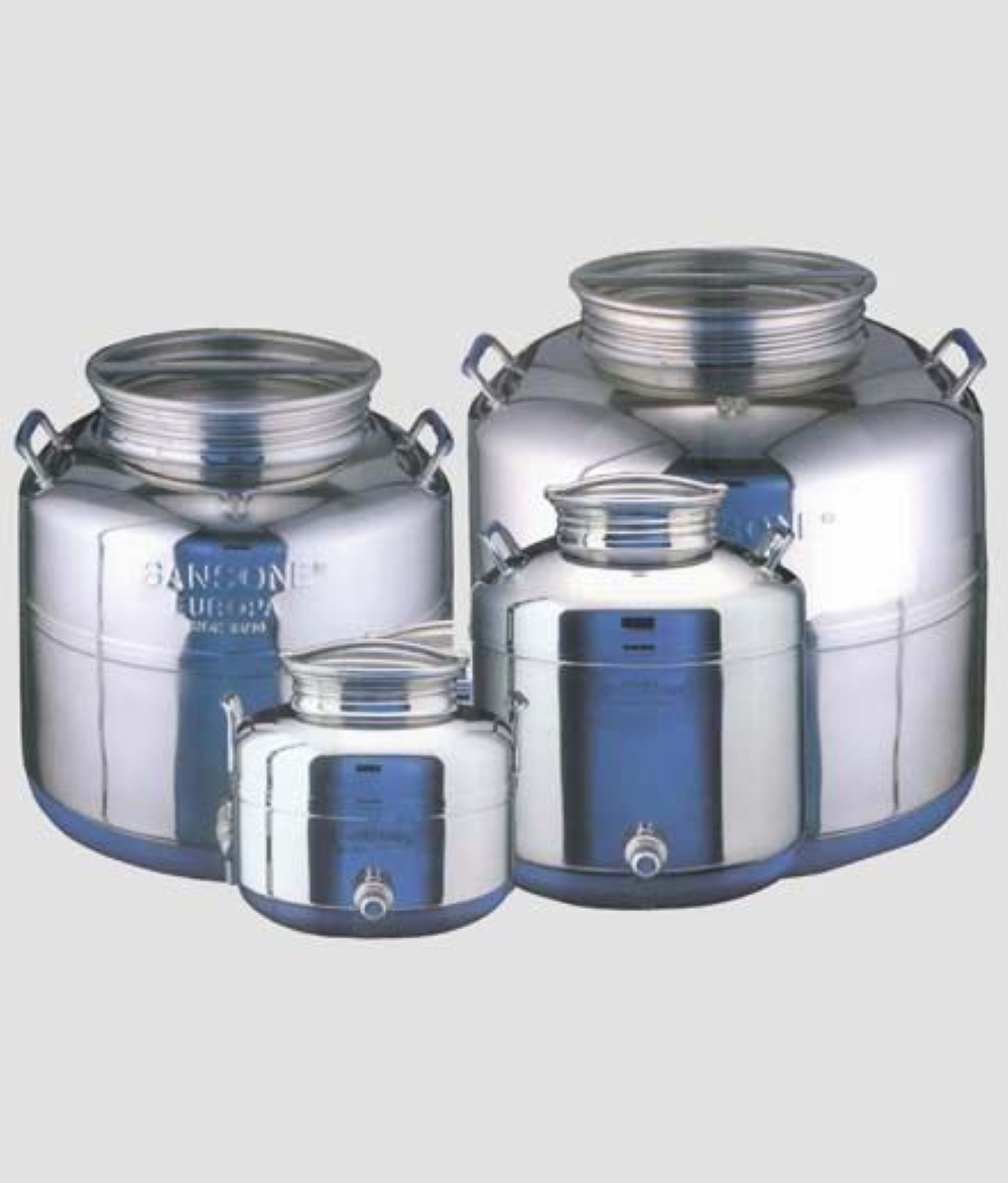 FUSTO OLIO INOX 18/10 SANSONE  MODELLO EUROPA SALDATO TIG