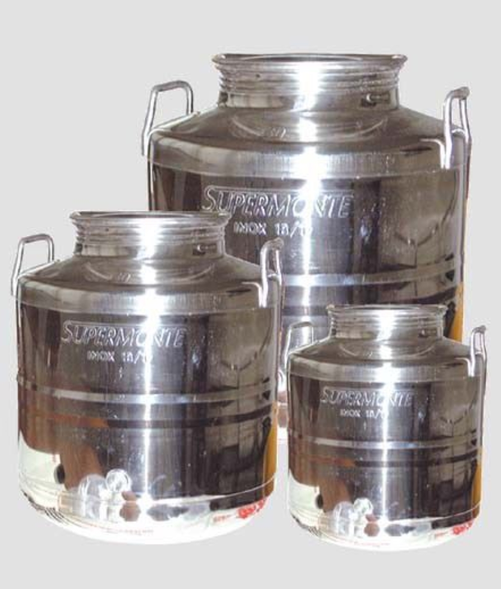 FUSTO OIL 100 INOX 18/10 SUPERMONTE SALDATO A RULLO