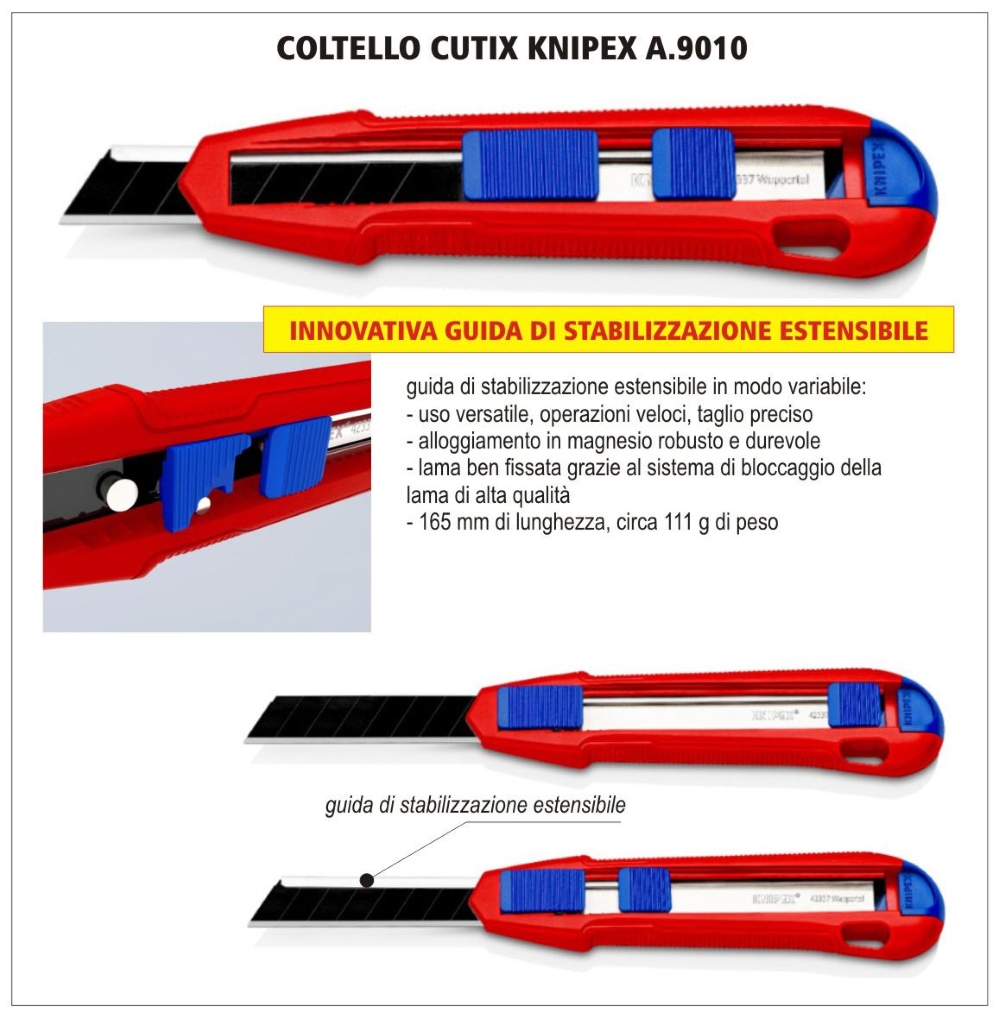 COLTELLO CUTIX KNIPEX C/STABIL A.9010
