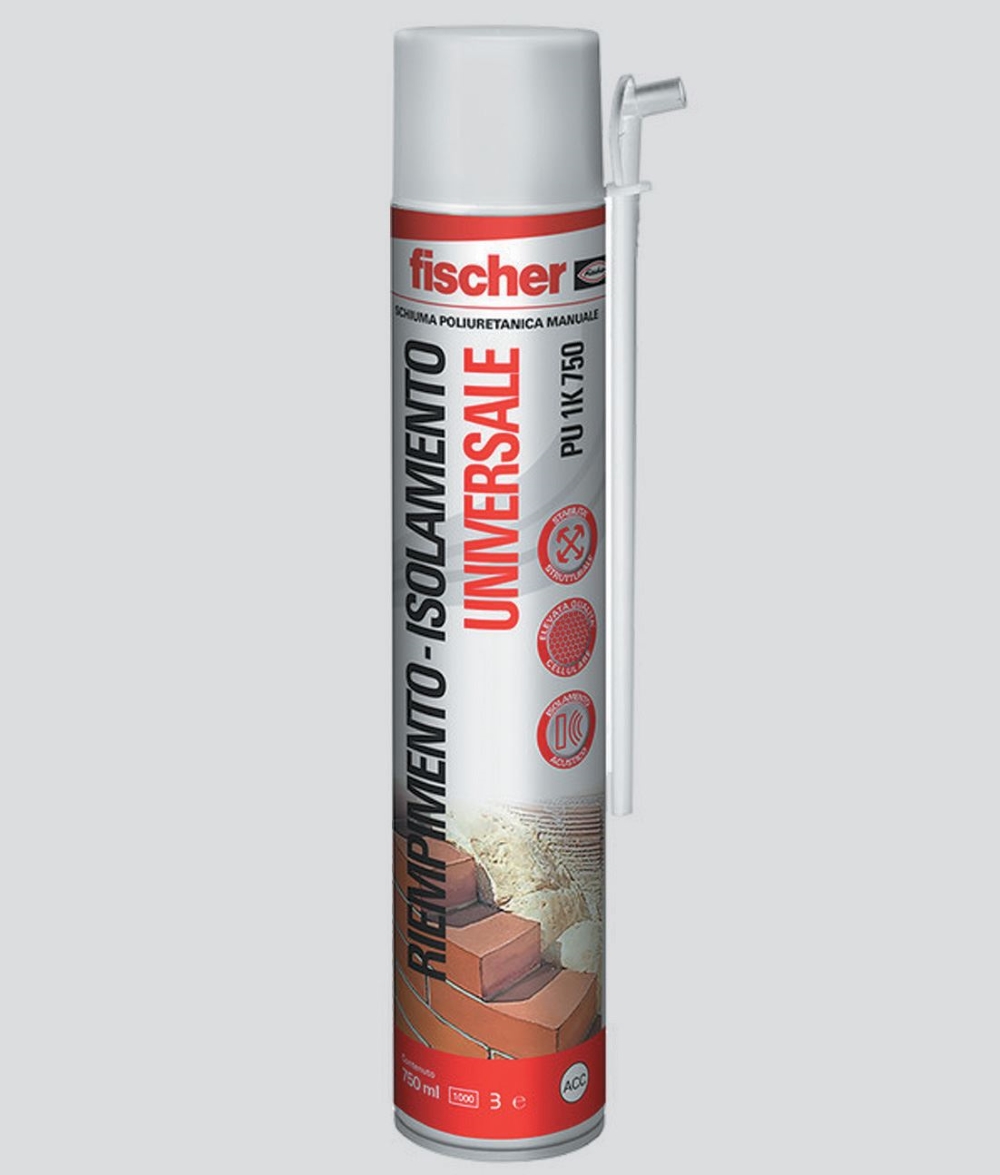 SCHIUMA POLIURETANICA UNIVERSALE FISCHER PU 1K 750M