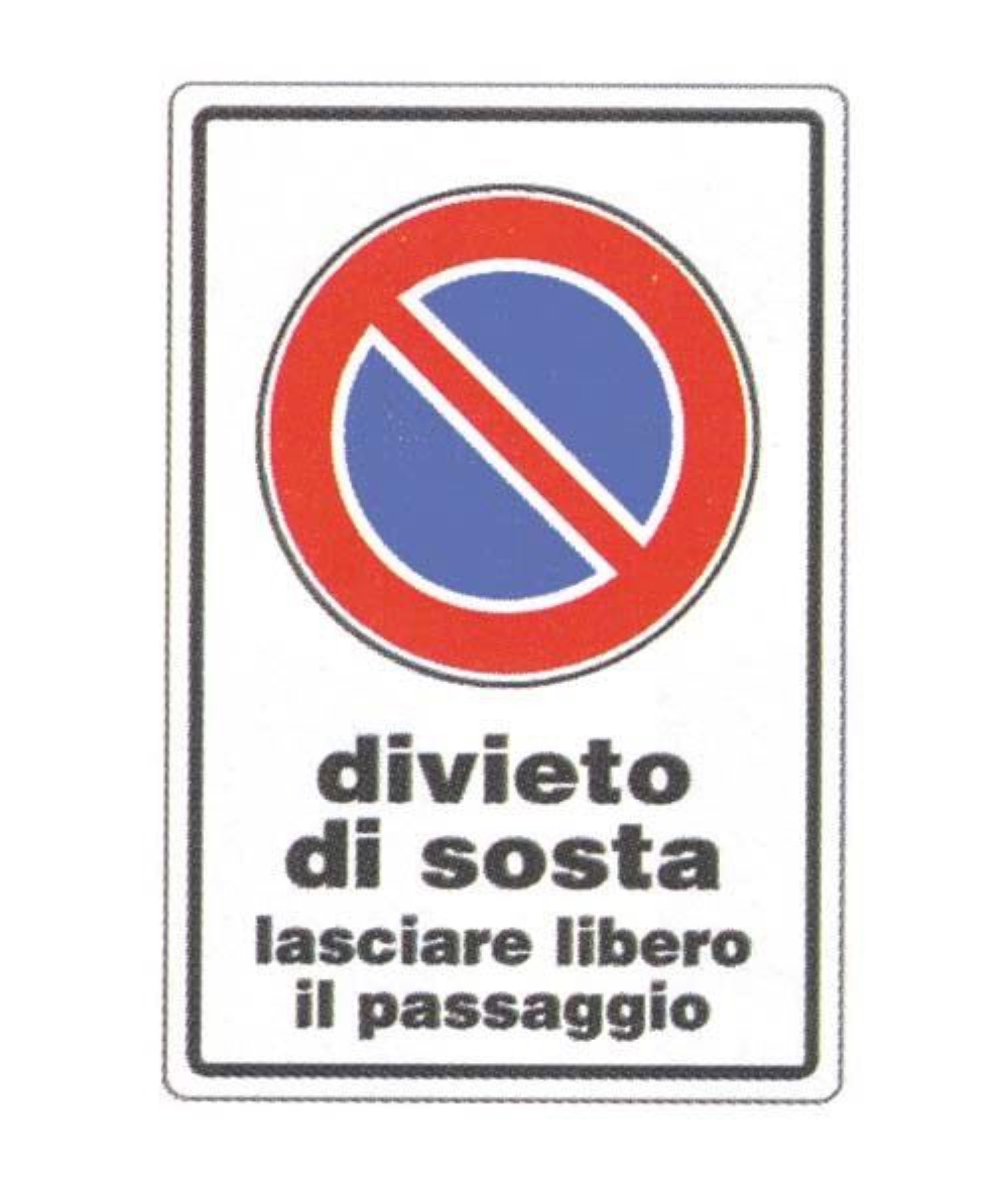 CARTELLO DIVIETO SOSTA