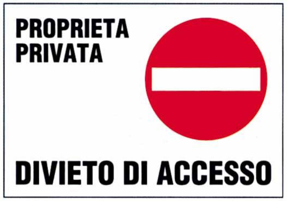 TARGA VIA POL."DIV/ACCESS"35X25-076