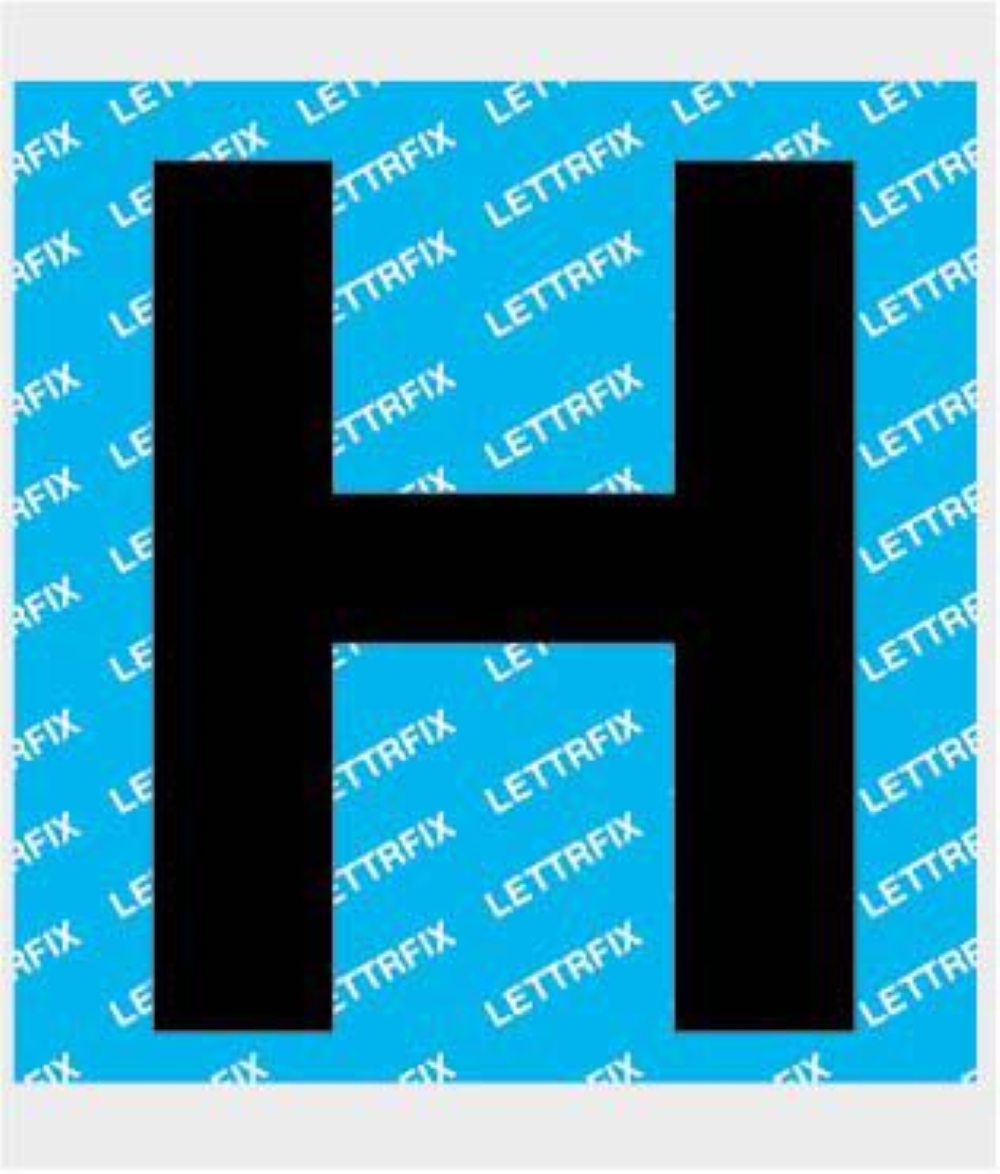 LETTERA'H'ADES.PLAS.H.100-BI.