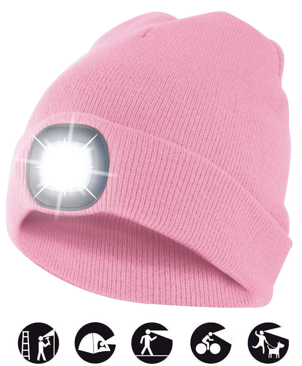 CAPPELLINO ROSA CON LED FRONTALE