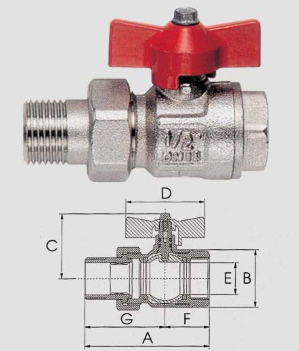 VALVOLA A SFERA IDEAL A PASSAGGIO TOTALE A.098