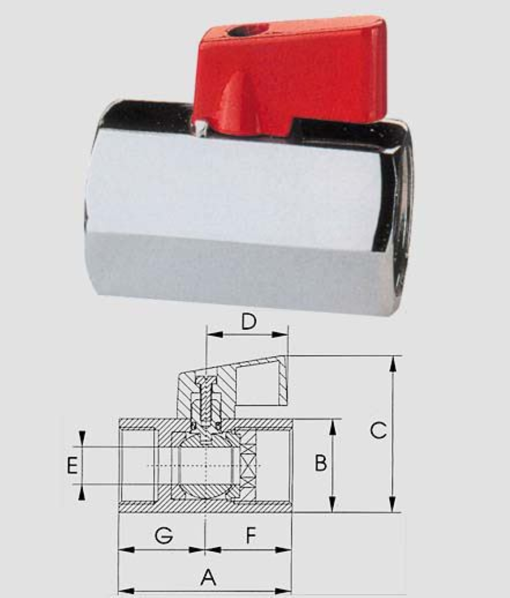 VALVOLA A SFERA MINI A.125