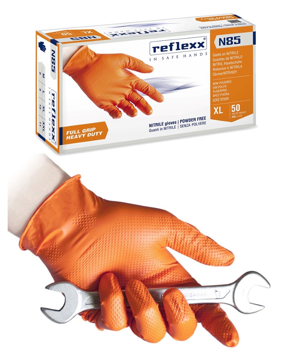 GUANTI MONOUSO NITRILE GRIP REFLEXX N85