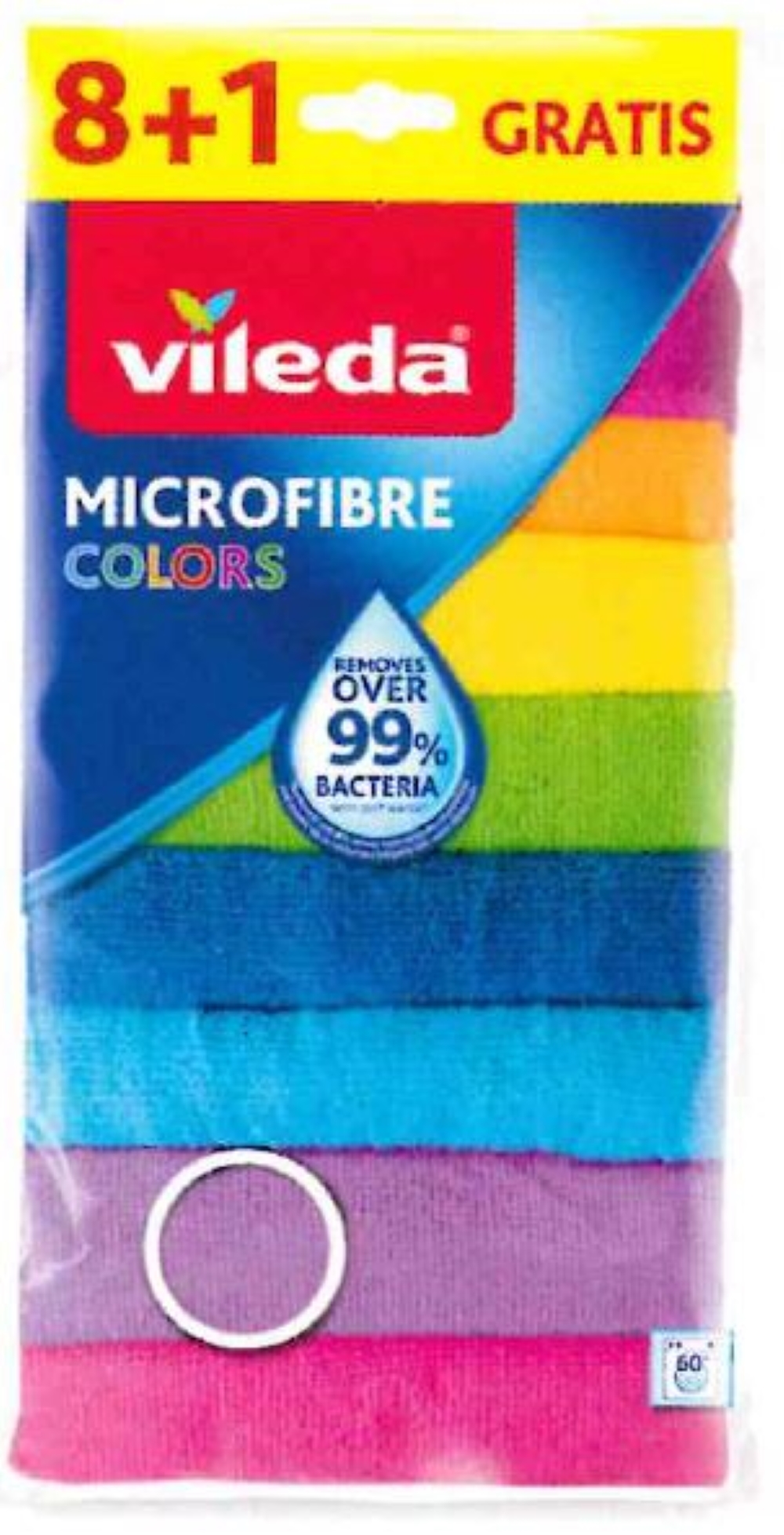 VILEDA MICROFIBRE COLORS 8+1 