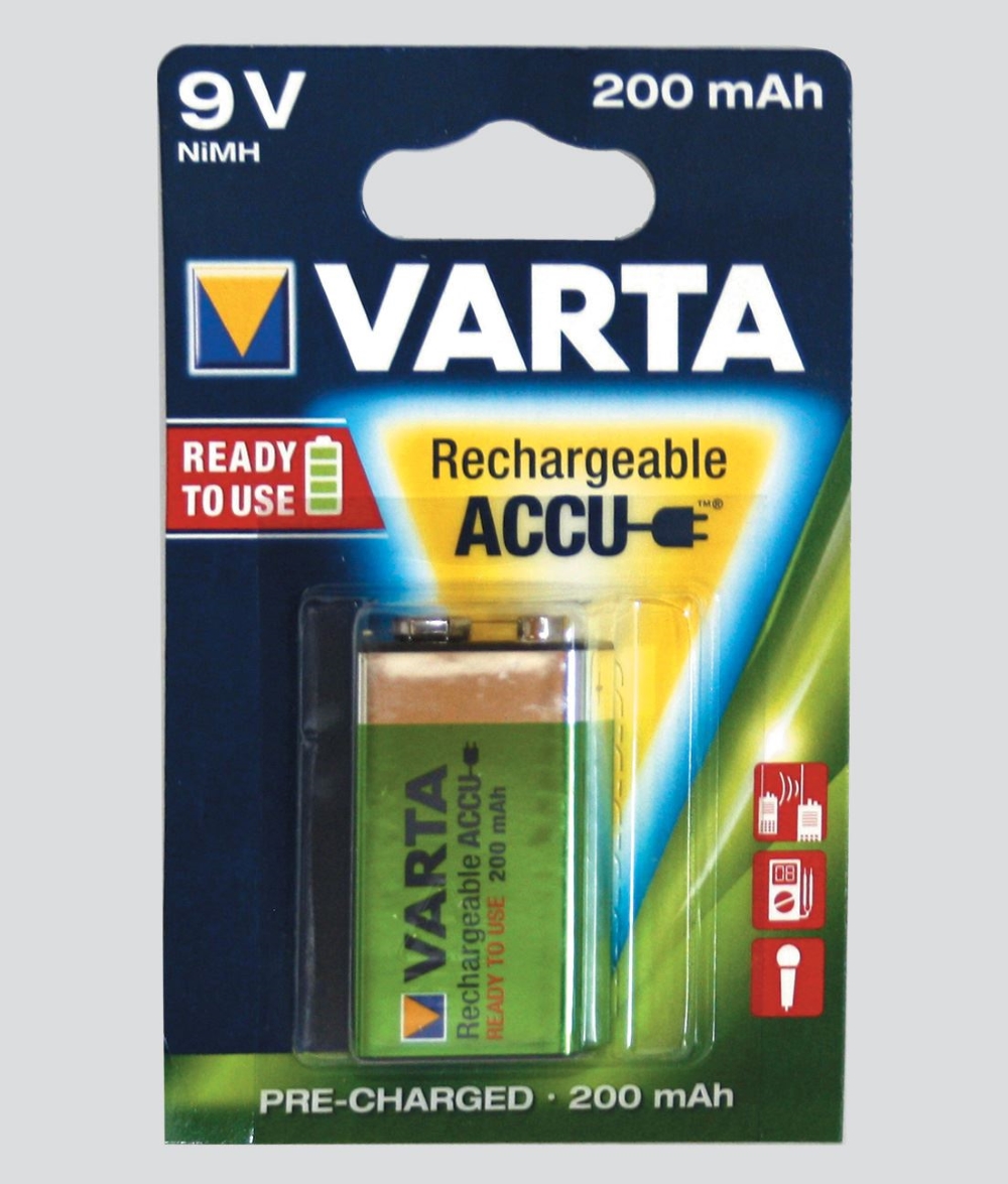 PILA RICARICABILE  9V VARTA TRANSISTOR