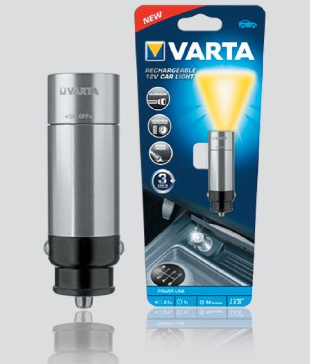 TORCIA VARTA CAR LIGHT LED 12V RICARICABILE