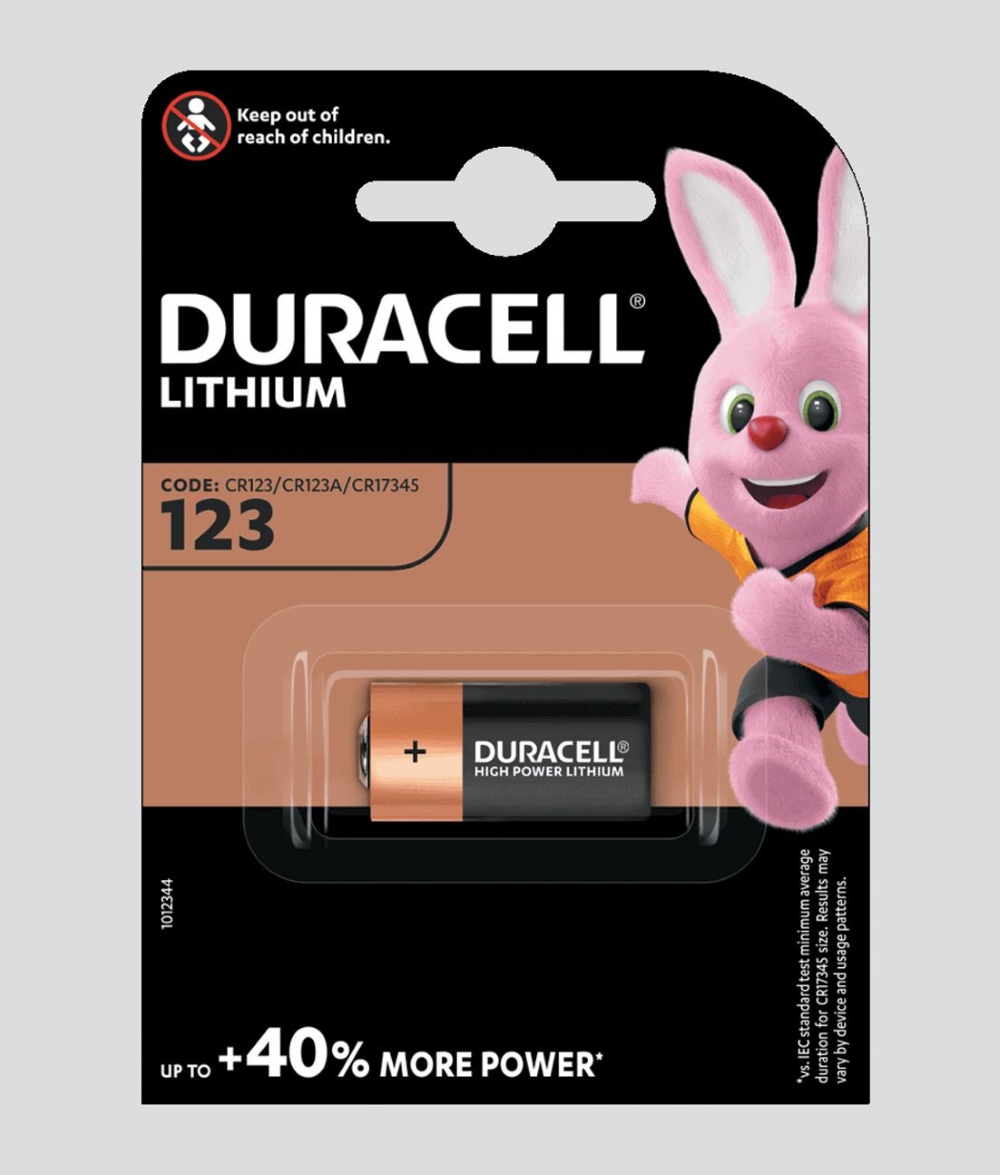 PILE DURACELL LITHIO DL123