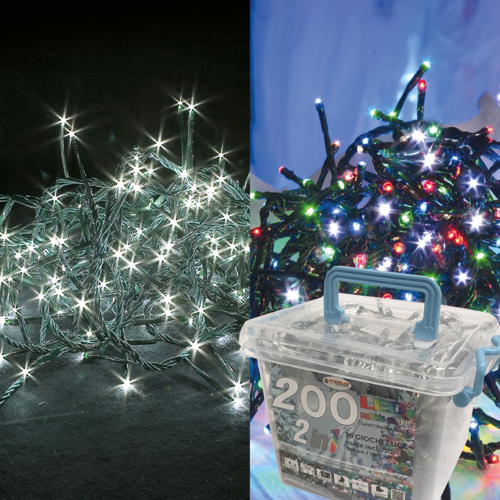 MINILUCCIOLE 200 LED DA ESTERNO