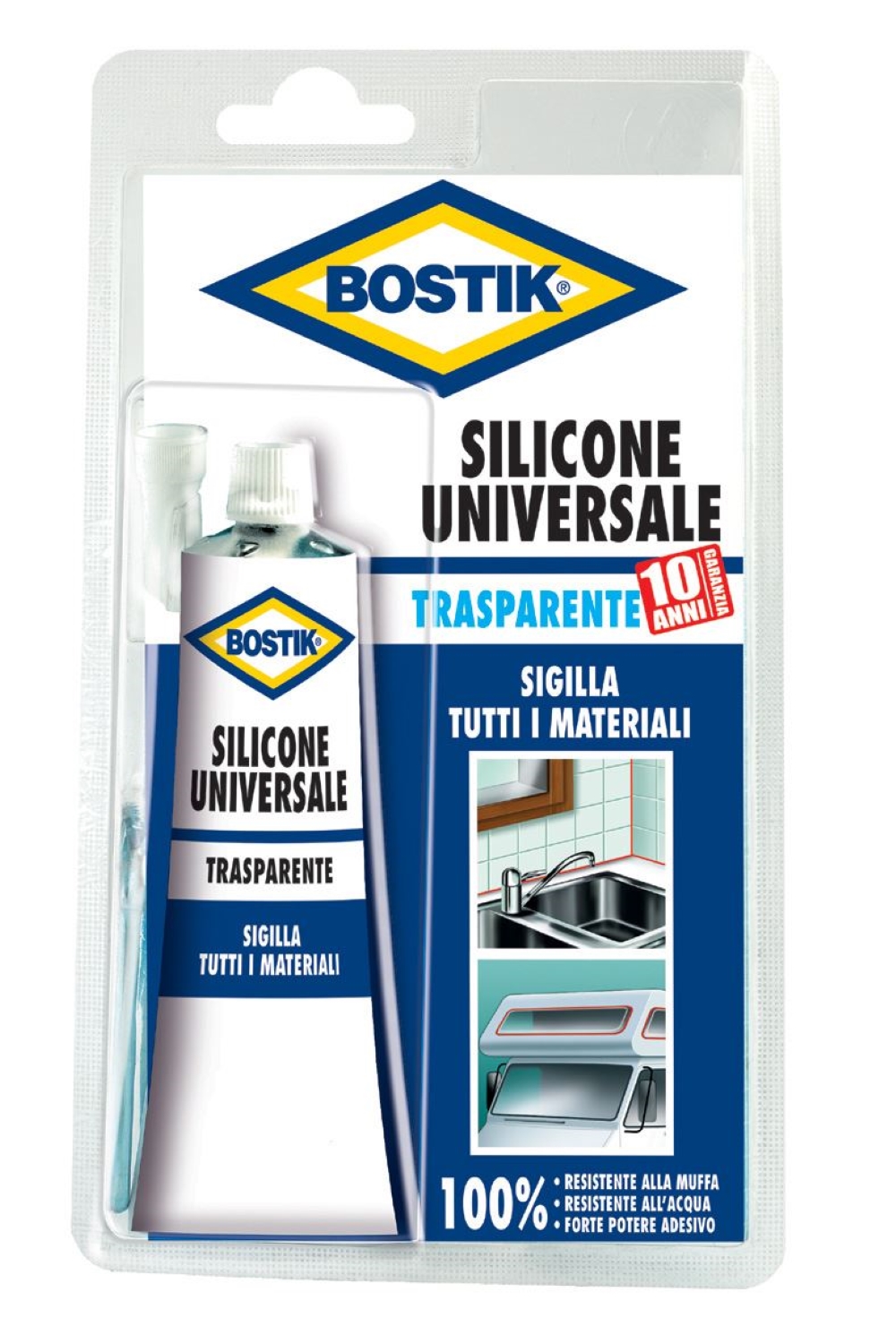 SILICONE BOSTIK UNIVERSALE TRASPARENTE