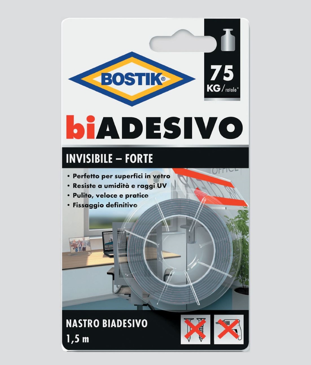 NASTRO BOSTIK BIADESIVO FORTE - INVISIBILE