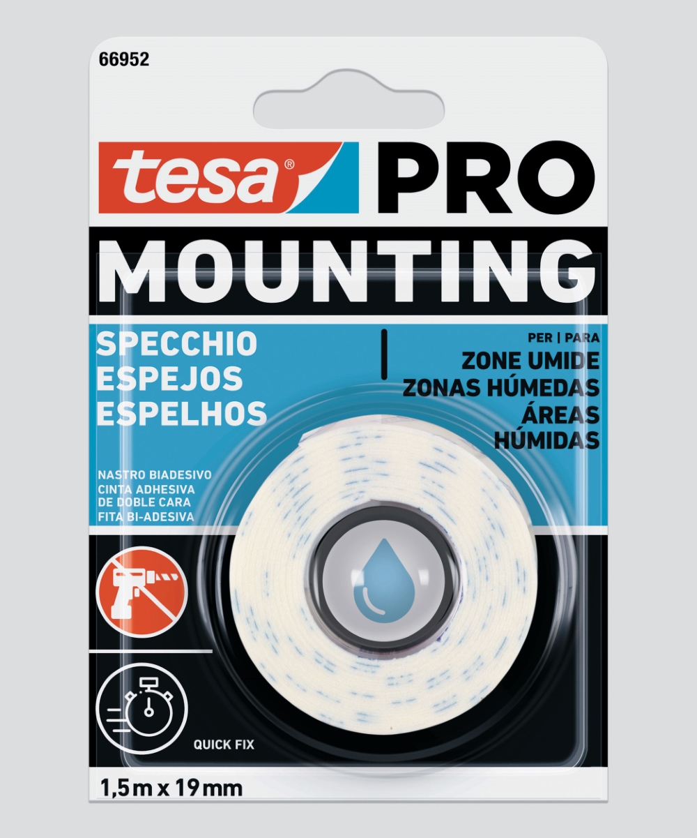 NASTRO BIADESIVO PER SPECCHI TESA® PRO MOUNTING